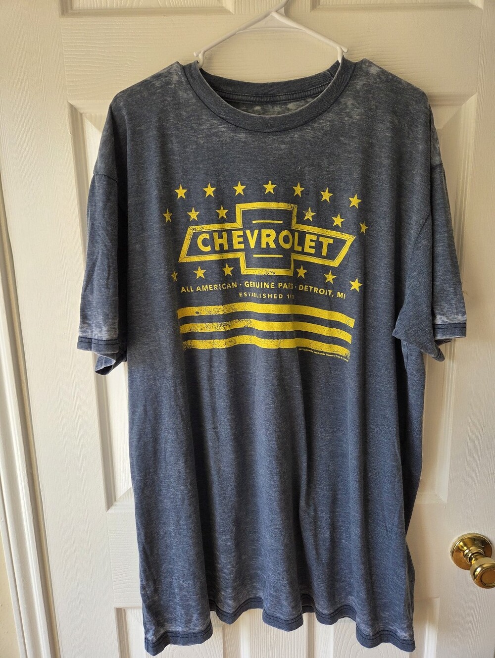 Chevrolet Graphic Tshirt Men's 3XL Lightweight Short Sleeve Motor Car USA GM
